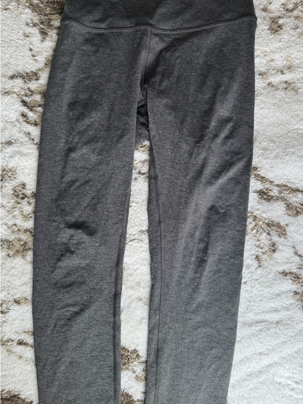 Lululemon High-Rise Charcoal Gray cropped Leggings - Picture 2 of 2